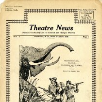Theatre News, July 6, 1931 [newsletter] Published exclusively for the Colonial and Olympia Theatres.
